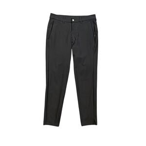 Lululemon Pants Mens 30 Black Commission Slim Fit Flat Front Performance Golf